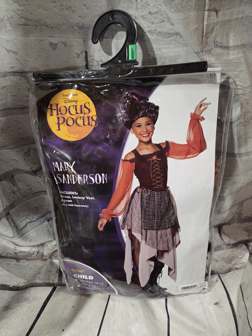 Disney Hocus Pocus Mary Sanderson Kids Costume - Size Large 12/14